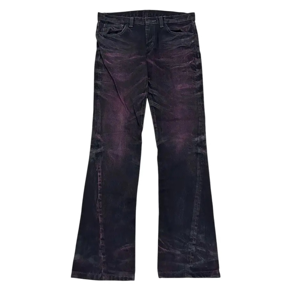 Tornado Mart Purple Flared Denim Jeans